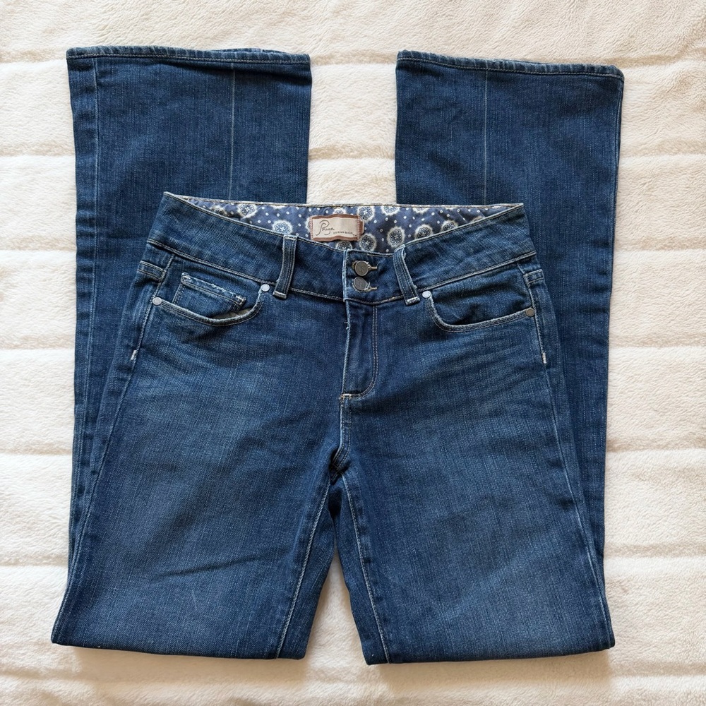 Low Rise Dark Wash Bootcut Paige Jeans Size 29